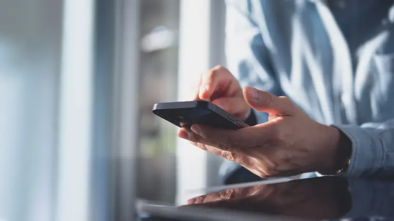 Man holding a phone