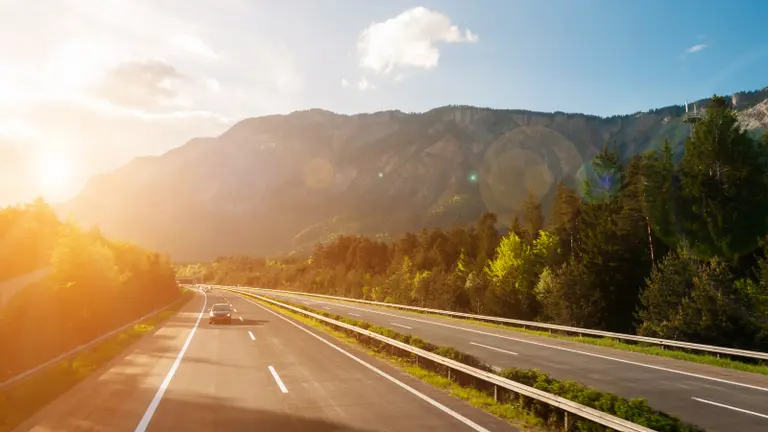 Highway in mountains